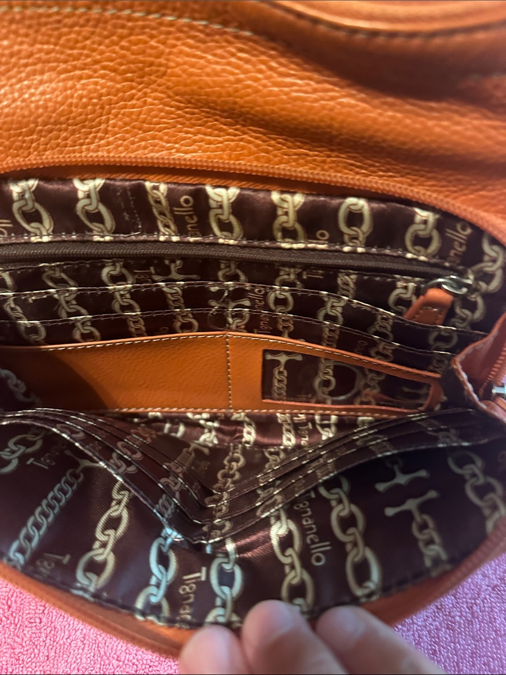 Harley-Davidson Tan/Brown Leather Crossbody Purse - Picture 3 of 5